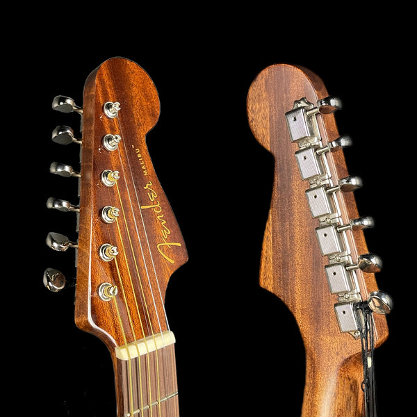 Fender Malibu Classic Electro-Acoustic Guitar, Aged Cognac Burst
