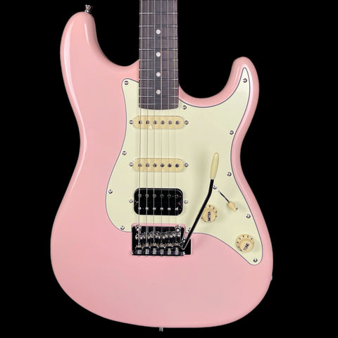 JET Guitars JS-400 HSS Rosewood Electric Guitar in Pink