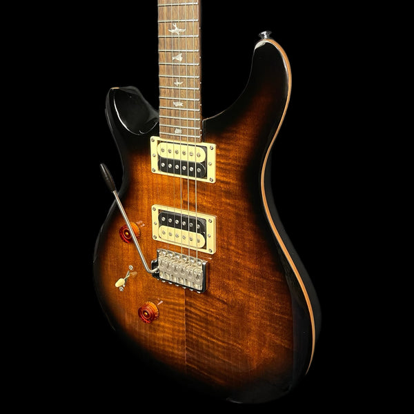 PRS SE Custom 24 Left-Handed Electric Guitar in Black Gold Sunburst W/ Gigbag