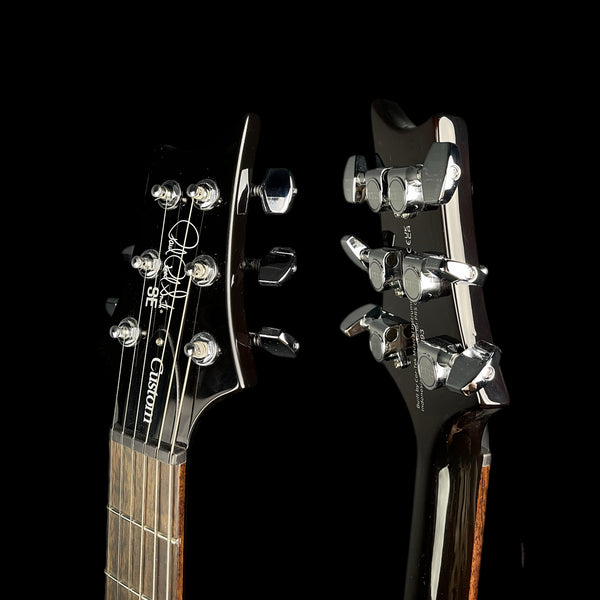 PRS SE Custom 24 Left-Handed Electric Guitar in Black Gold Sunburst W/ Gigbag