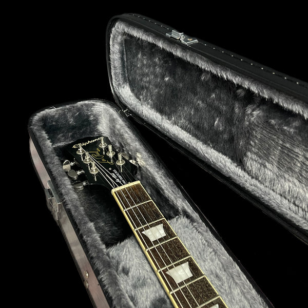 Epiphone Les Paul 1960 Tribute Plus Electric Guitar Trans Black w/ Hardcase