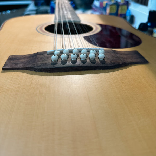 Acoustic 12 String Guitar Restring Service R and T Music