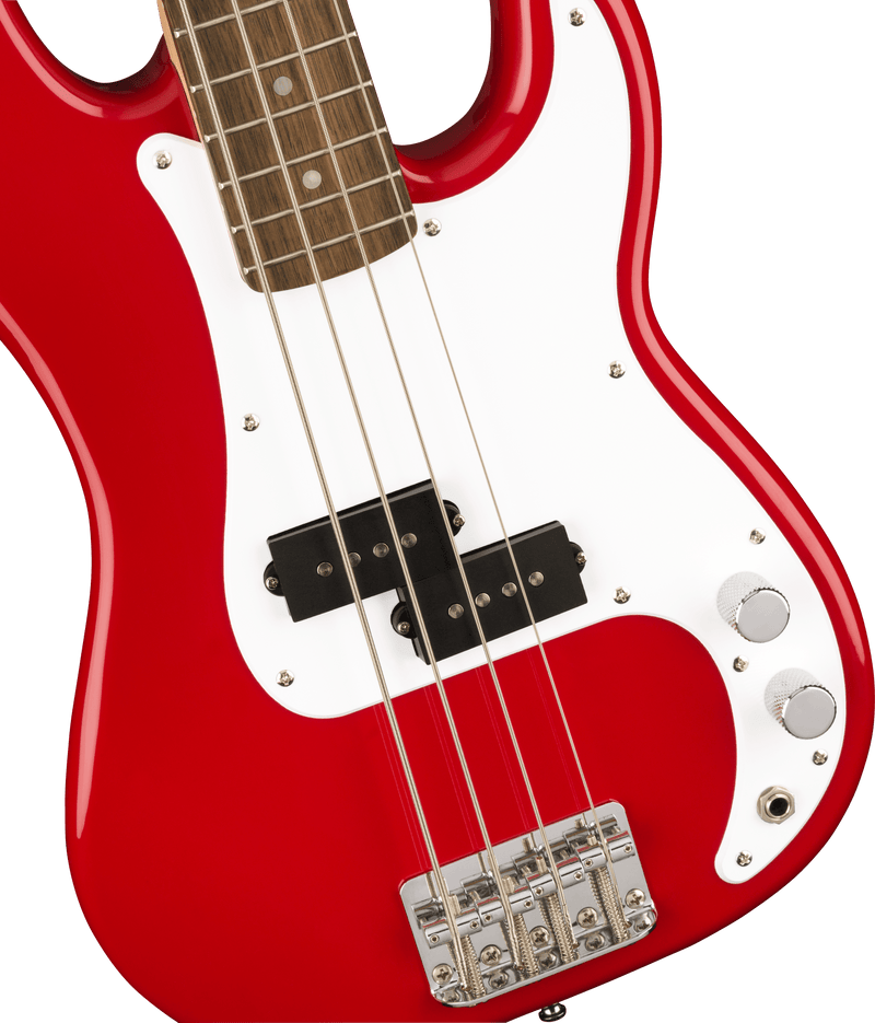 Squier Mini Precision Bass Guitar in Dakota Red