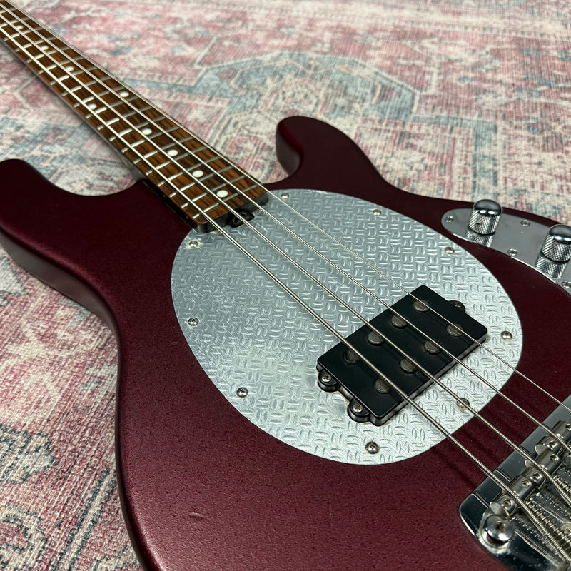 Music Man USA SUB Active Bass Guitar in Burgundy