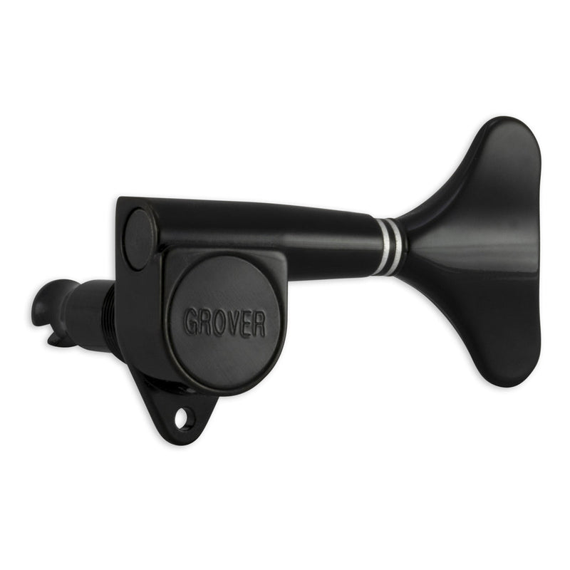 Grover Mini Bass Machineheads 4 in-line – Black Chrome