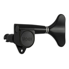 Grover Mini Bass Machineheads 4 in-line – Black Chrome