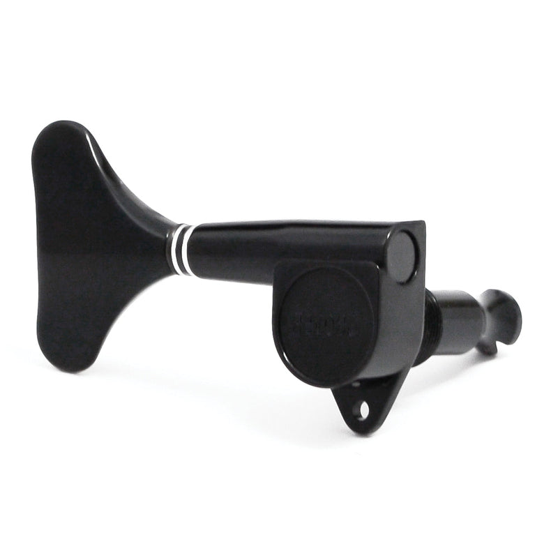 Grover Mini Bass Machineheads 4 in-line – Black Chrome – Left Hand