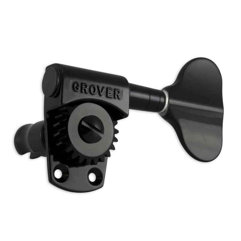 Grover Titan Bass Machineheads 4 in-line – Black Chrome