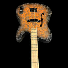 Lazy Dog Custom Tele-Style Tenor Guitar with Paisley Finish