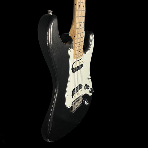 Squier Contemporary HH Stratocaster Electric Guitar, Maple FB in Black Metallic