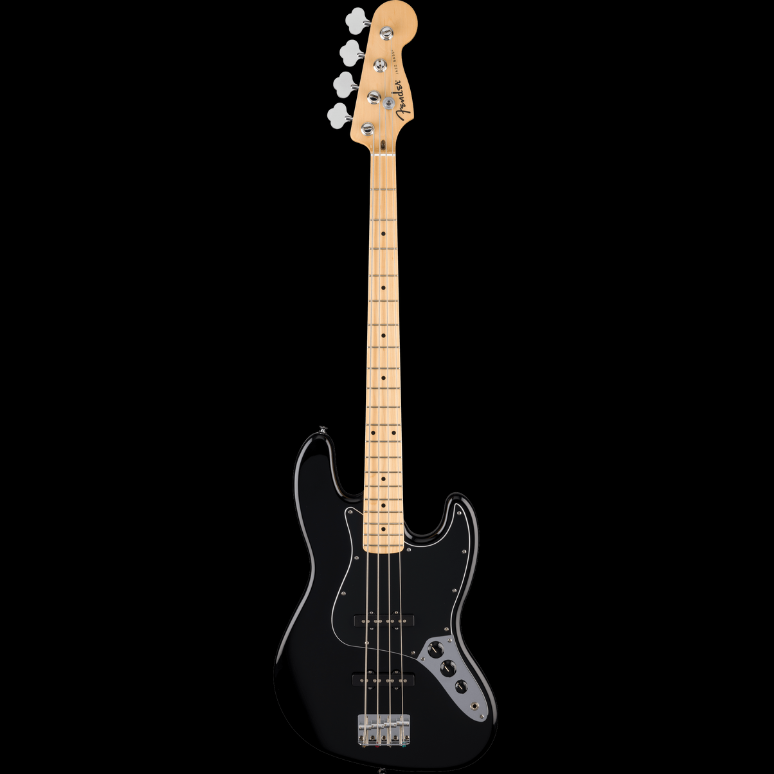 Fender Standard Jazz Bass® in Black With Maple Fingerboard & Black Pickguard