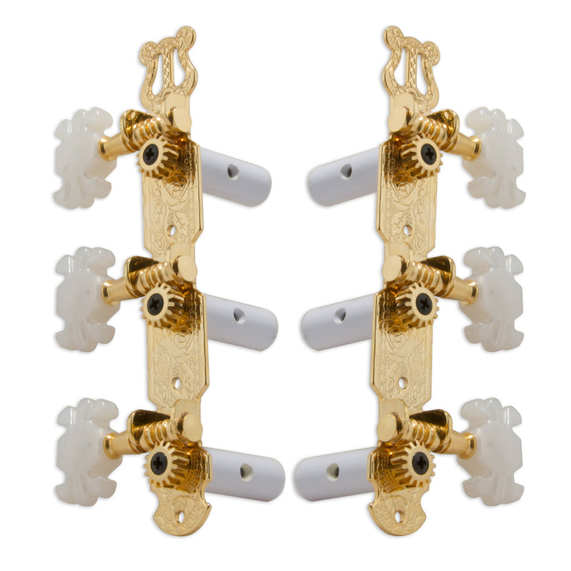 Grover Classic Guitar Machineheads 3+3 – Gold
