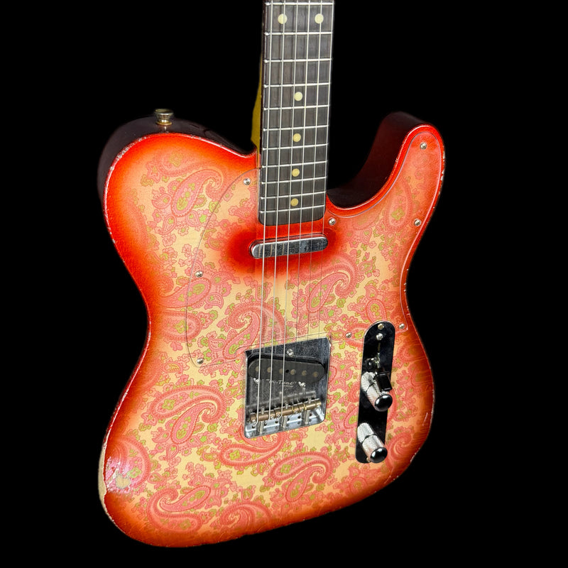 Kauffmann '63 T-Style Electric Guitar in Pink Paisley w/ Deluxe Gigbag