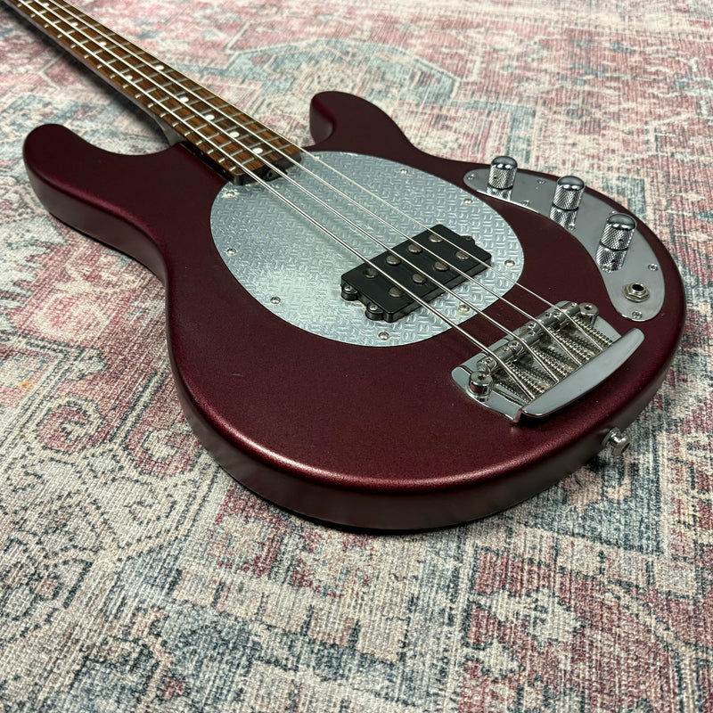 Music Man USA SUB Active Bass Guitar in Burgundy