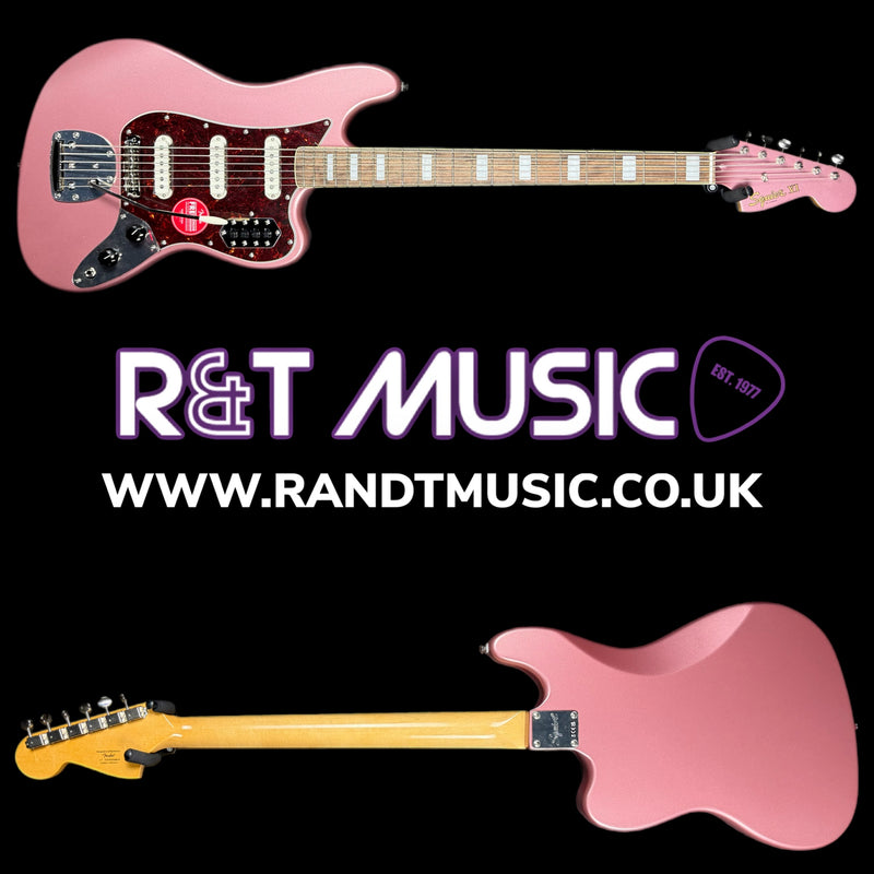 Squier FSR Classic Vibe Bass VI Laurel Fingerboard Matching Headstock Burgundy Mist