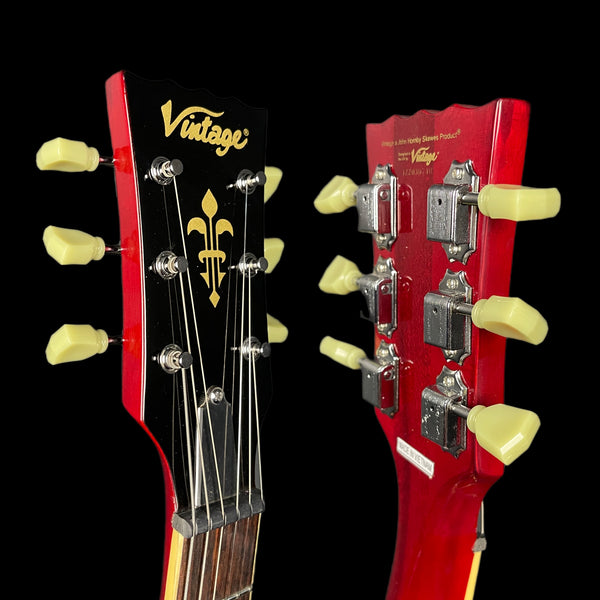 Vintage VS6V Re-Issued with vintage style Vibrato in Cherry Red