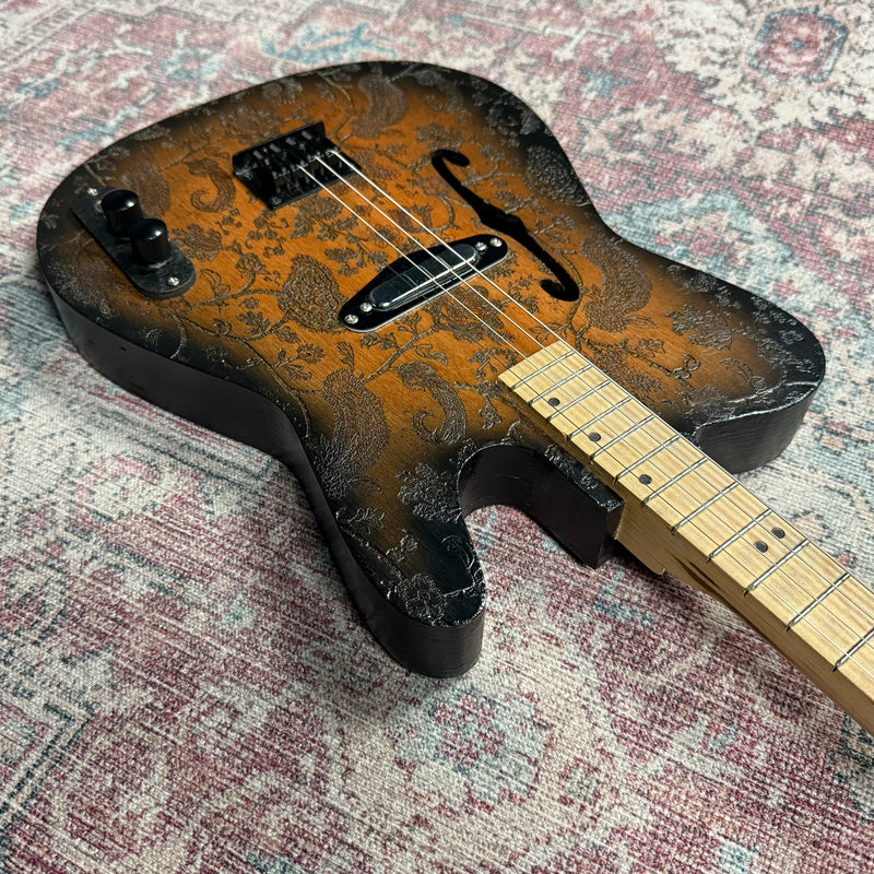 Lazy Dog Custom Tele-Style Tenor Guitar with Paisley Finish