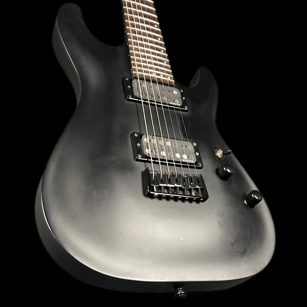 Schecter C-7 Deluxe 7 String Electric Guitar in Satin Black