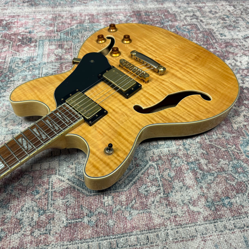 Washburn HB35 Hollowbody Electric Guitar in Natural