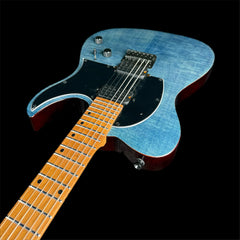 Spira T-450 Single-Cut HH T-Style Electric Guitar in Trans Blue