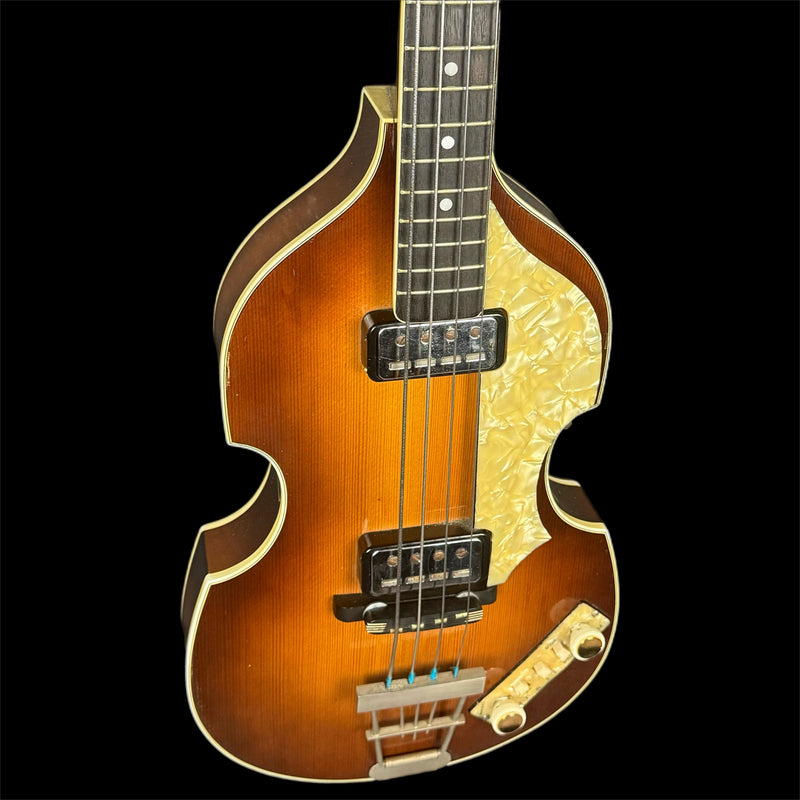 1964 Hofner 500/1 Bass Guitar in Violin Sunburst w/Original Hardcase