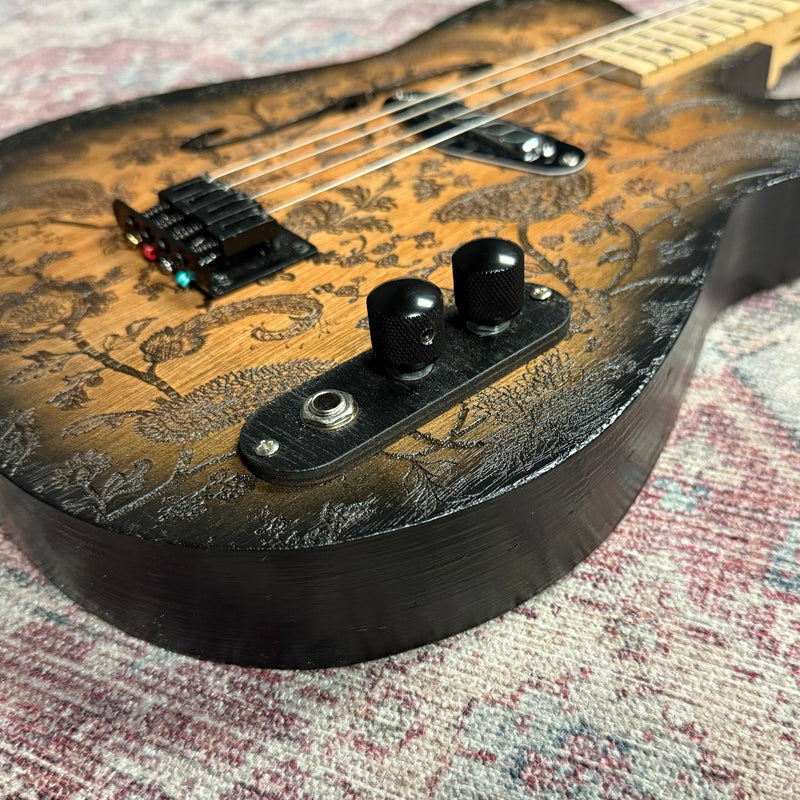 Lazy Dog Custom Tele-Style Tenor Guitar with Paisley Finish