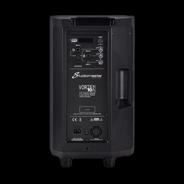 Studiomaster Vortex 10A 10" 2-Way Active Portable PA Speaker 350W