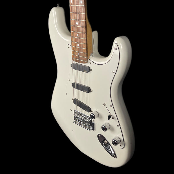 Partscaster Electric Guitar in White w/Squier Neck & EMG pickups