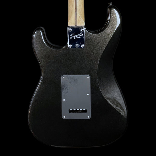 Squier Contemporary HH Stratocaster Electric Guitar, Maple FB in Black Metallic