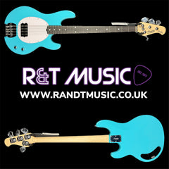 Sterling by Music Man Intro Series StingRay RAY2 Bass Guitar in Electric Blue