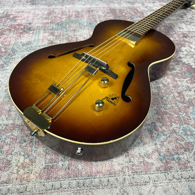 Vintage Framus 5/50 “Hobby” Archtop Acoustic Guitar – 1960s, Brown Shaded Finish