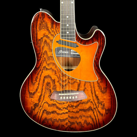 Ibanez TCM50E Talman Electro-Acoustic Guitar in Vintage Brown Sunburst