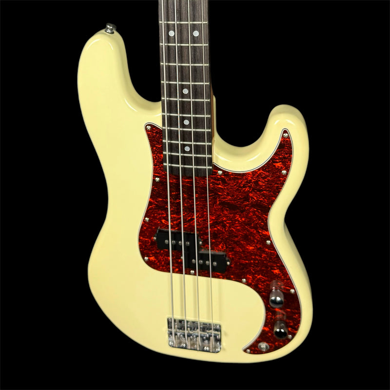 SX Electric Bass PB Vintage White