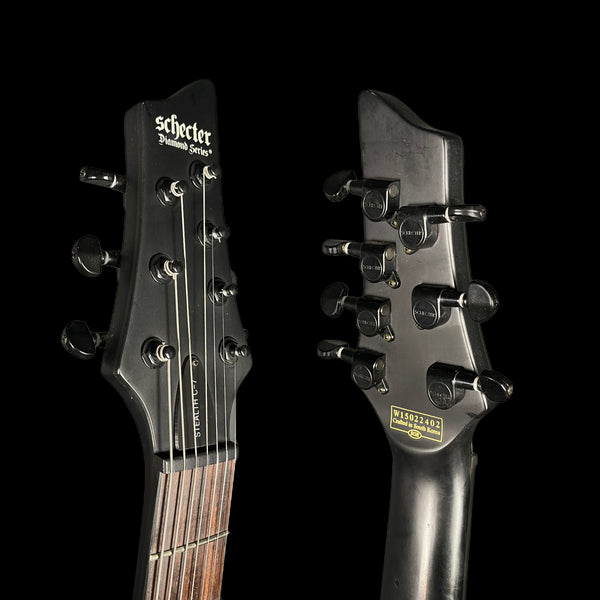 Schecter C-7 Deluxe 7 String Electric Guitar in Satin Black
