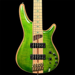 Ibanez Premium SR5FMDX 5 String Bass Guitar in Emerald Green Low Gloss