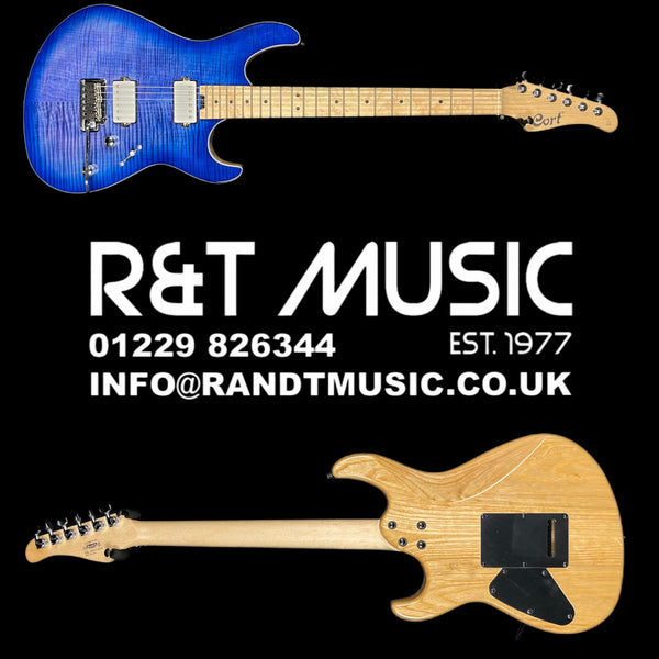 Cort G290 FAT Electric Guitar in Bright Blue Burst