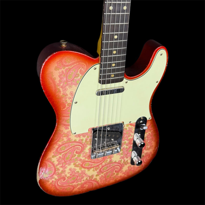 Kauffmann '63 T-Style Electric Guitar in Pink Paisley w/ Deluxe Gigbag
