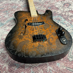 Lazy Dog Custom Tele-Style Tenor Guitar with Paisley Finish