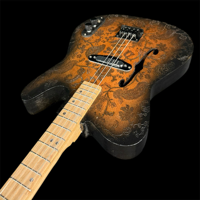 Lazy Dog Custom Tele-Style Tenor Guitar with Paisley Finish