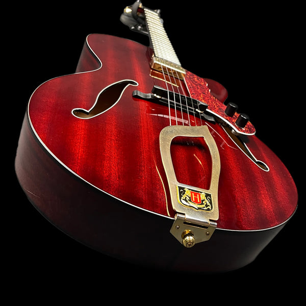 Hagstrom HL550 Jazz Guitar in Natural Mahogany Gloss