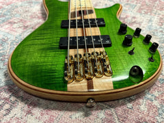 Ibanez Premium SR5FMDX 5 String Bass Guitar in Emerald Green Low Gloss