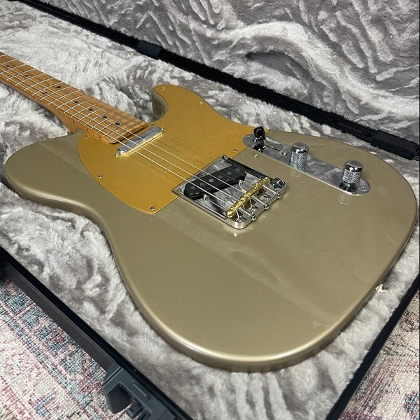 FENDER LIMITED EDITION AMERICAN PROFESSIONAL II TELECASTER IN SHORELINE GOLD WITH ROASTED MAPLE NECK