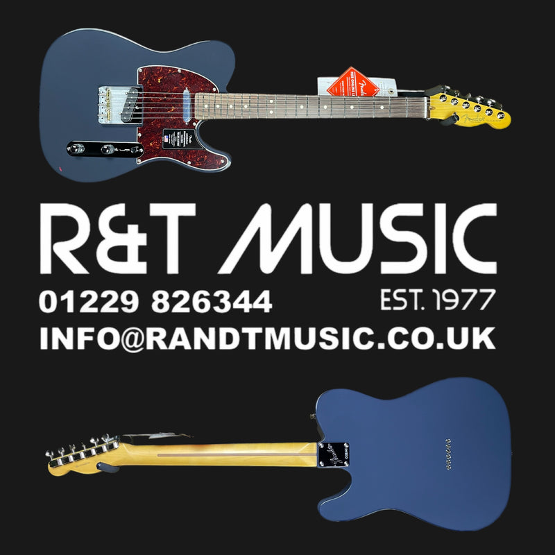 Fender American Professional Classic Telecaster Electric Guitar In Faded Black