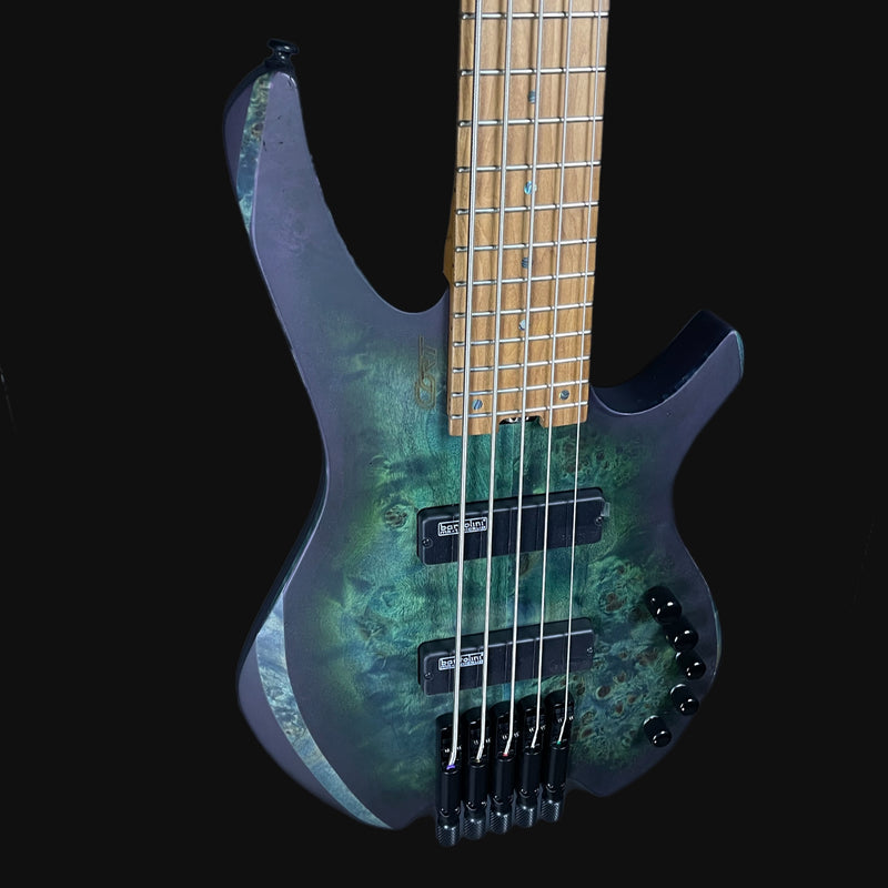 Cort Artisan Space 5 Bass Guitar in Star Dust Green w/ Gigbag