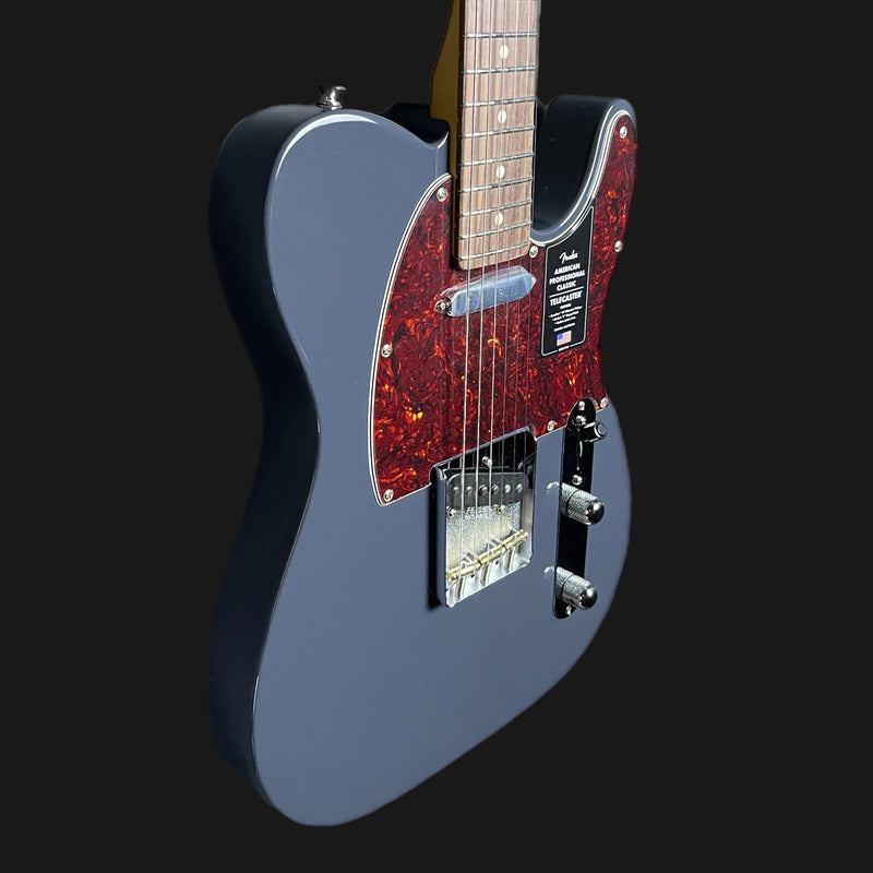 Fender American Professional Classic Telecaster Electric Guitar In Faded Black