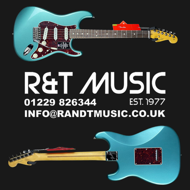 Fender American Professional Classic Strat Electric Guitar in Faded Sherwood Green Metallic