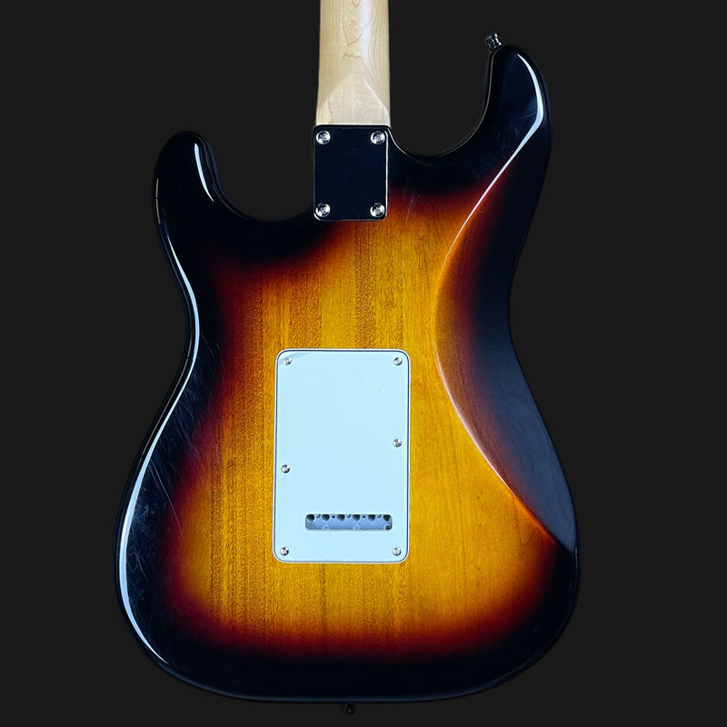 Fender Standard Stratocaster Electric Guitar in 3-Color Sunburst Indian Laurel Fingerboard w/ Upgraded Scratchplate