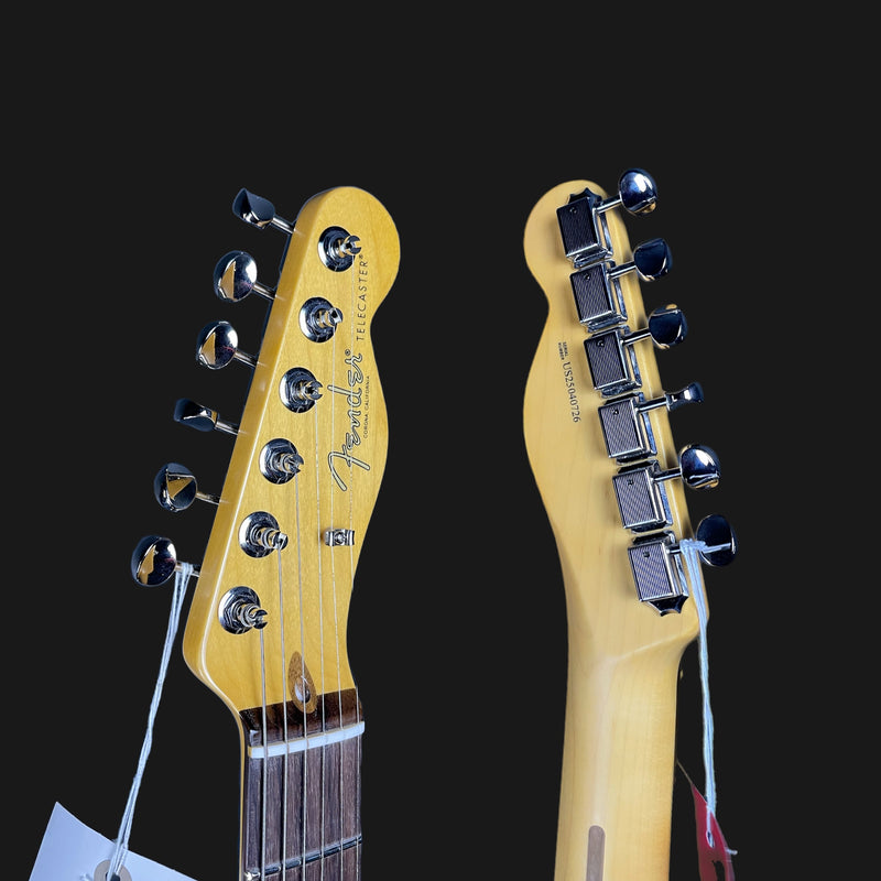 Fender American Professional Classic Telecaster Electric Guitar In Faded Black