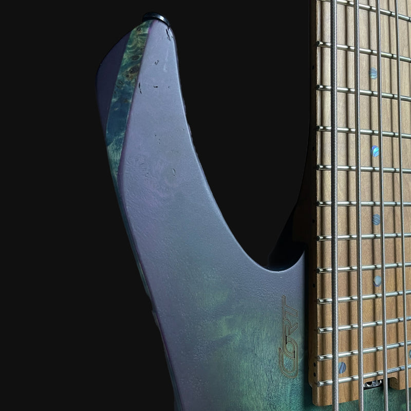 Cort Artisan Space 5 Bass Guitar in Star Dust Green w/ Gigbag