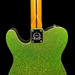 Fender Double Bound Thinline Telecaster Electric Guitar in Metalic Green